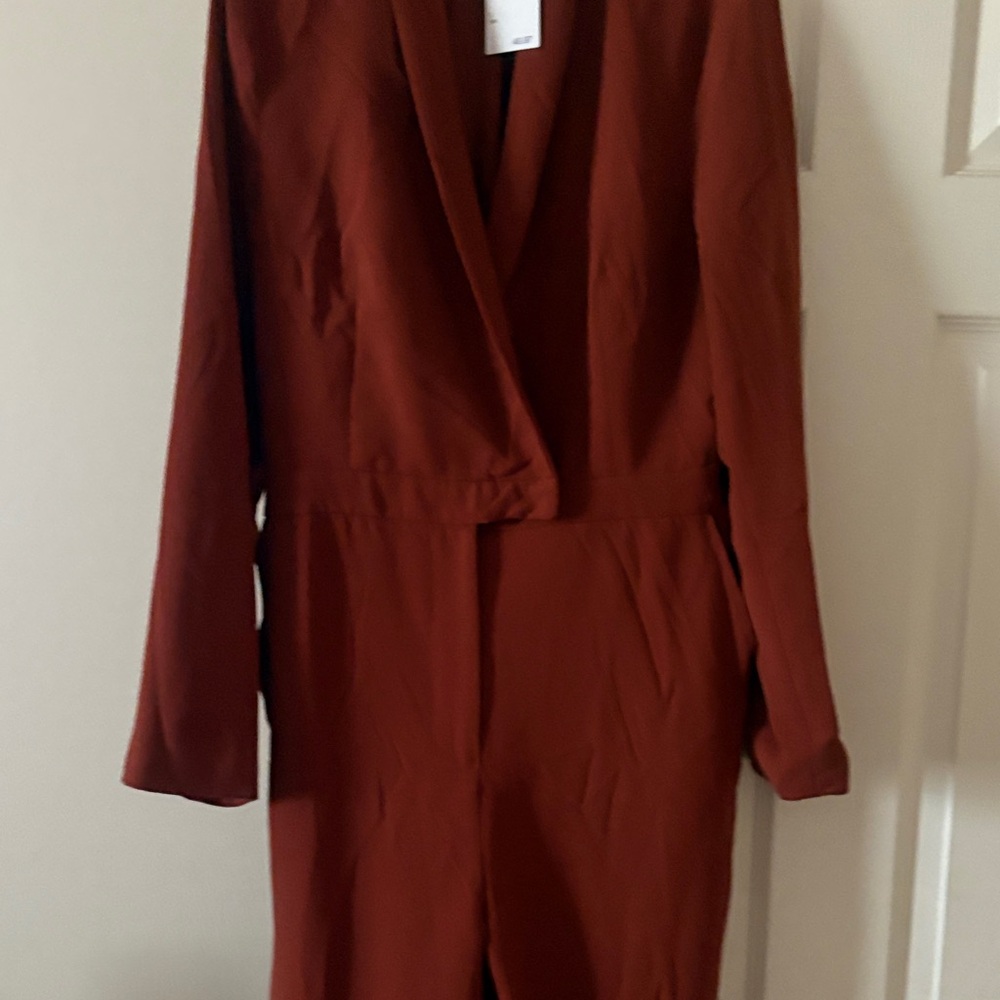 Lulu's Rust Jumpsuit - Picture 2 of 7